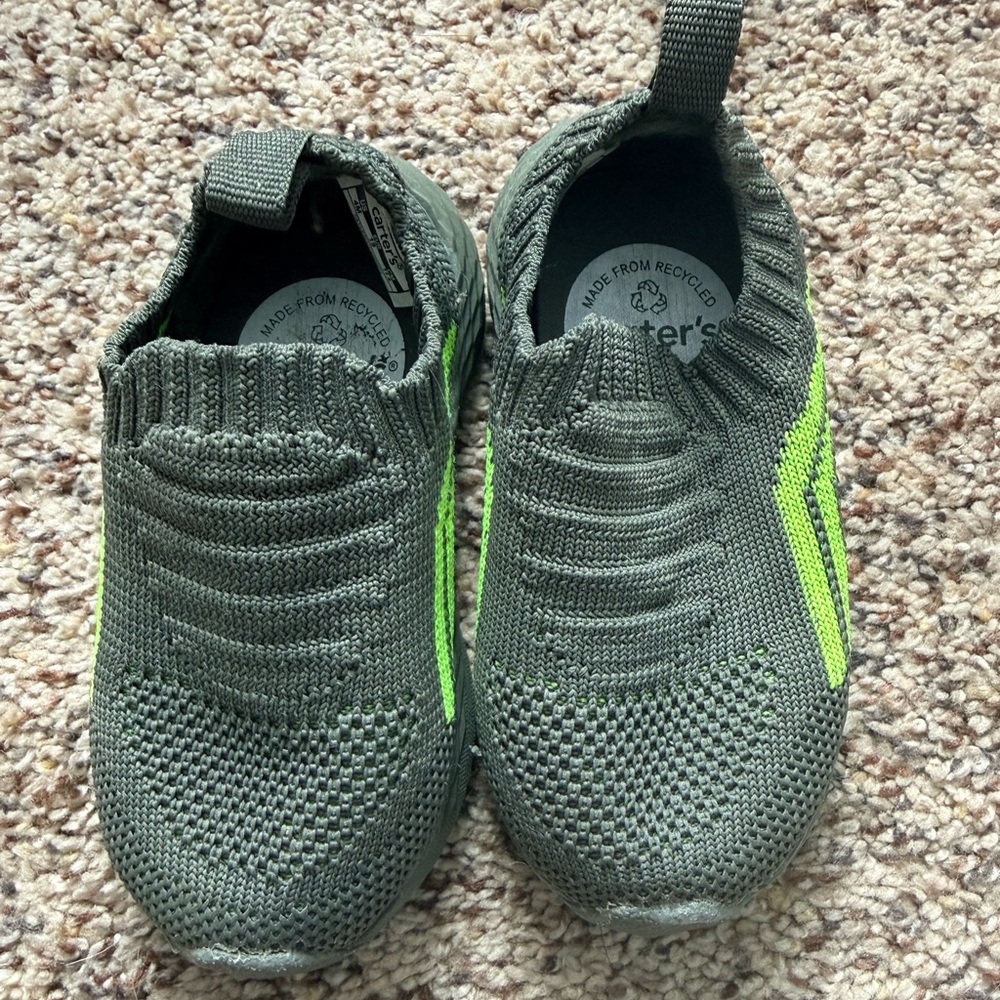 Green Toddler Slip-On Shoes- Carters Size 4